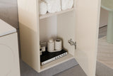 Badezimmer-Hochschrank Donessa Sand 35 × 140 × 25,2 cm mit 1 Tür – Ansicht 5