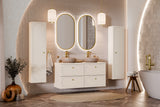 Badezimmer-Hochschrank Donessa Sand 35 × 140 × 25,2 cm mit 1 Tür – Ansicht 7