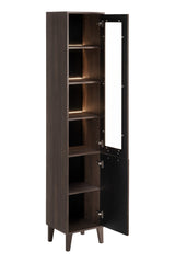 Badezimmer-Hochschrank Dorella Ristretto Eiche 40 × 205 × 35 cm mit 2 Türen – Ansicht 3