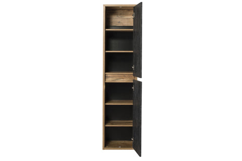 Badezimmer-Hochschrank Hamvera Beton dunkel 40 × 170 × 33 cm mit 2 Türen – Ansicht 4