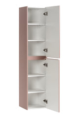 Badezimmer-Hochschrank Ikona Altrosa 35 × 160 × 33 cm mit 2 Türen – Ansicht 3
