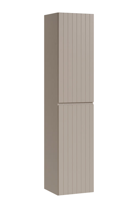 Badezimmer-Hochschrank Ikona Kaschmir matt 35 × 160 × 33 cm mit 2 Türen – Ansicht 3
