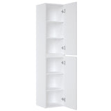 Badezimmer-Hochschrank Ikona Weiß 35 × 160 × 33 cm mit 2 Türen – Ansicht 4