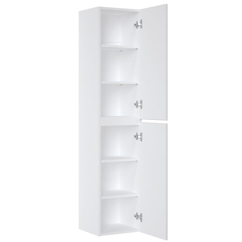 Badezimmer-Hochschrank Ikona Weiß 35 × 160 × 33 cm mit 2 Türen – Ansicht 4