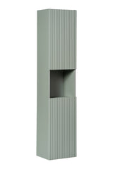 Badezimmer-Hochschrank Linora Schilfgrün 30 × 140 × 25 cm mit 2 Türen