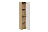 Badezimmer-Hochschrank Nordisa Cremona Eiche 35 × 170 × 33,5 cm mit 2 Türen – Ansicht 3