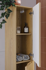 Badezimmer-Hochschrank Nordisa Cremona Eiche 35 × 170 × 33,5 cm mit 2 Türen – Ansicht 5