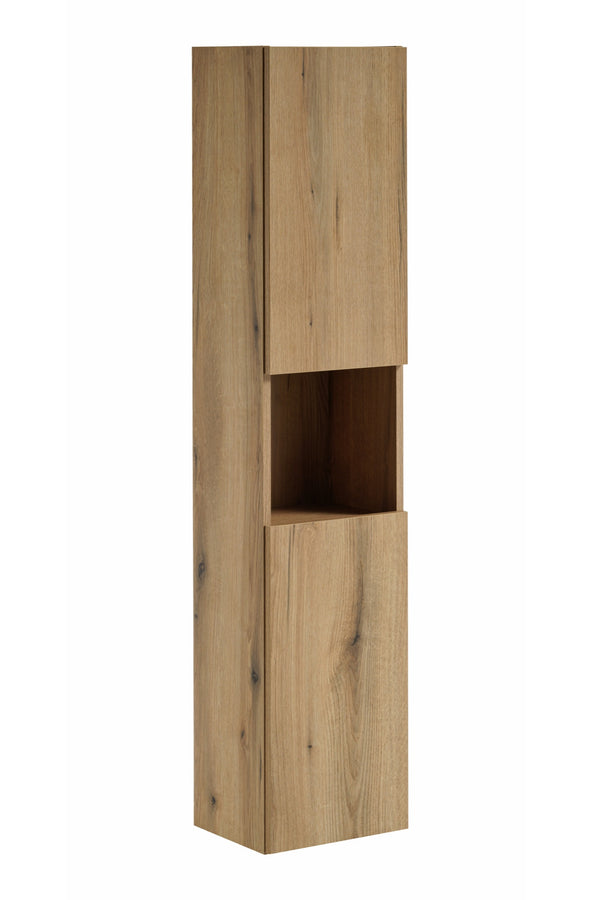 Badezimmer-Hochschrank Novira Coast Evoke Eiche 30 × 140 × 25 cm mit 2 Türen – Not applicable