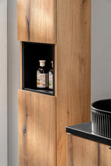 Badezimmer-Hochschrank Novira Coast Evoke Eiche 30 × 140 × 25 cm mit 2 Türen – Not applicable – Ansicht 5