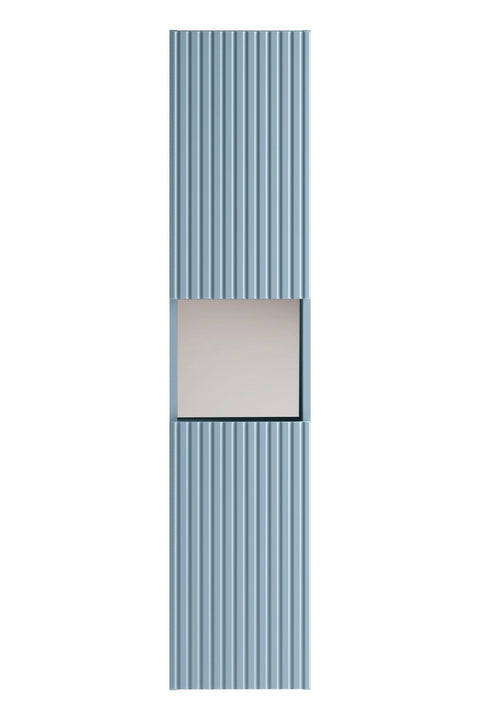 Badezimmer-Hochschrank Novira Denimblau 30 × 140 × 25 cm mit 2 Türen – Ansicht 2
