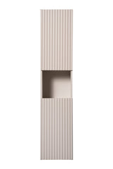 Badezimmer-Hochschrank Novira Kaschmir matt 30 × 140 × 25 cm mit 2 Türen – Ansicht 2