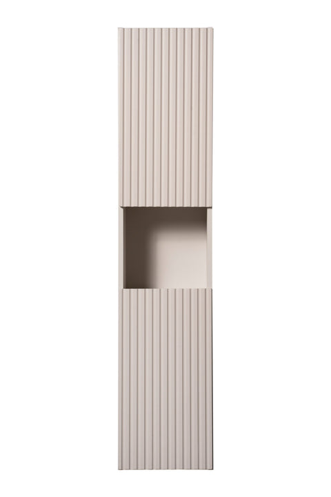 Badezimmer-Hochschrank Novira Kaschmir matt 30 × 140 × 25 cm mit 2 Türen – Ansicht 2