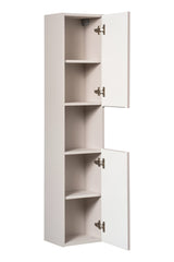 Badezimmer-Hochschrank Novira Kaschmir matt 30 × 140 × 25 cm mit 2 Türen – Ansicht 3