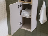 Badezimmer-Hochschrank Novira Kaschmir matt 30 × 140 × 25 cm mit 2 Türen – Ansicht 6