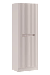 Badezimmer-Hochschrank Novira Kaschmir matt 60 × 180,5 × 39 cm mit 2 Türen