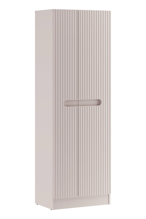 Badezimmer-Hochschrank Novira Kaschmir matt 60 × 180,5 × 39 cm mit 2 Türen