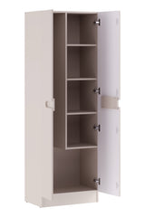 Badezimmer-Hochschrank Novira Kaschmir matt 60 × 180,5 × 39 cm mit 2 Türen – Ansicht 3