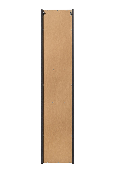 Badezimmer-Hochschrank Novira Schwarz matt 30 × 140 × 25 cm mit 2 Türen – Ansicht 4