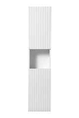 Badezimmer-Hochschrank Novira Weiß matt 30 × 140 × 25 cm mit 2 Türen – Ansicht 2