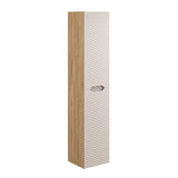 Badezimmer-Hochschrank Oceana Beige 35 × 170 × 33 cm mit 2 Türen