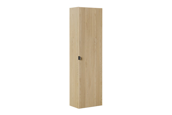 Badezimmer-Hochschrank Ovara Cremona Eiche 40 × 140 × 25,4 cm mit 1 Tür