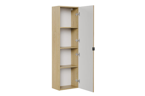 Badezimmer-Hochschrank Ovara Cremona Eiche 40 × 140 × 25,4 cm mit 1 Tür – Ansicht 3
