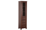 Badezimmer-Hochschrank Retrano Braun 45 × 180 × 36 cm mit 1 Tür und 4 Schubladen – Ansicht 2