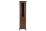 Badezimmer-Hochschrank Retrano Braun 45 × 180 × 36 cm mit 1 Tür und 4 Schubladen – Ansicht 3