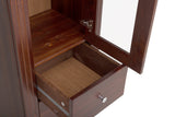 Badezimmer-Hochschrank Retrano Braun 45 × 180 × 36 cm mit 1 Tür und 4 Schubladen – Ansicht 5