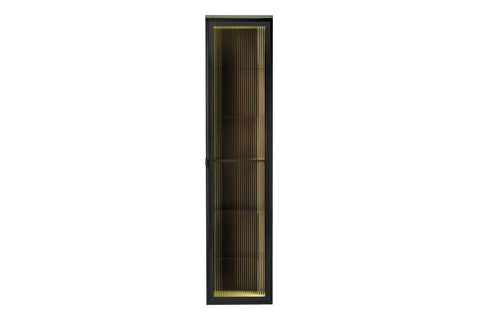 Badezimmer-Hochschrank Sombrela Glass 40 × 172 × 35 cm mit 1 Tür, mit LED-Beleuchtung – Ansicht 2