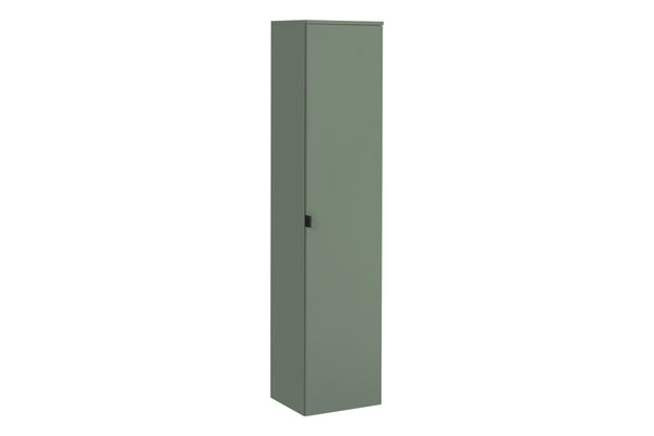 Badezimmer-Hochschrank Sombrela Schilfgrün 40 × 172 × 35 cm mit 1 Tür, mit LED-Beleuchtung