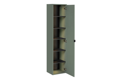 Badezimmer-Hochschrank Sombrela Schilfgrün 40 × 172 × 35 cm mit 1 Tür, mit LED-Beleuchtung – Ansicht 4