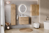 Badezimmer-Hochschrank Terrana Cremona Eiche 30 × 140 × 25 cm mit 1 Tür – Ansicht 6