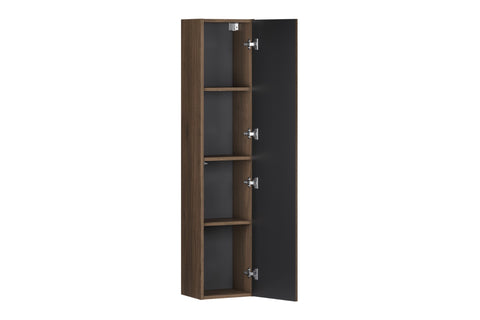 Badezimmer-Hochschrank Terrana Walnuss Villa 30 × 140 × 25 cm mit 1 Tür – Ansicht 3