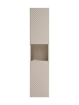 Badezimmer-Hochschrank Vivessa Kaschmir matt 30 × 140 × 25 cm mit 2 Türen – Ansicht 2