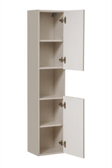 Badezimmer-Hochschrank Vivessa Kaschmir matt 30 × 140 × 25 cm mit 2 Türen – Ansicht 3