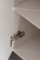 Badezimmer-Hochschrank Vivessa Kaschmir matt 30 × 140 × 25 cm mit 2 Türen – Ansicht 5