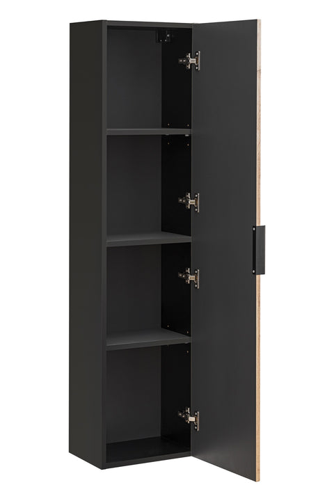 Badezimmer-Hochschrank Xylara Wotan Eiche 35 × 140 × 25 cm mit 1 Tür – Ansicht 3