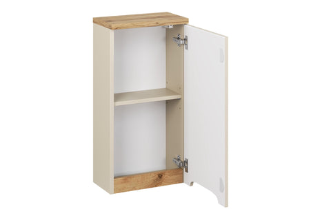 Badezimmer-Oberschrank Balvina Kaschmir matt 35 × 70 × 20 cm mit 1 Tür – Ansicht 3