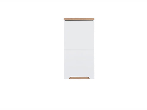 Badezimmer-Oberschrank Balvina Weiß Hochglanz 35 × 70 × 20 cm mit 1 Tür – Ansicht 3