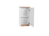 Badezimmer-Oberschrank Balvina Weiß Hochglanz 35 × 70 × 20 cm mit 1 Tür – Ansicht 4