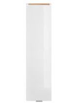 Badezimmer-Oberschrank Caprena Weiß Hochglanz 20 × 75 × 16 cm mit 1 Tür – Ansicht 2