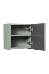 Badezimmer-Oberschrank Linora Schilfgrün 30 × 30 × 18,9 cm mit 1 Tür – Ansicht 3