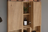 Badezimmer-Oberschrank Novira Coast Evoke Eiche 20 × 57 × 18,9 cm mit 1 Tür – Coast Evoke Eiche – Ansicht 5