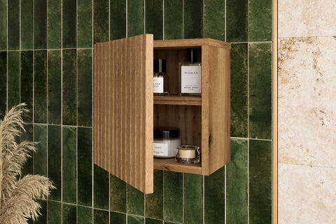 Badezimmer-Oberschrank Novira Coast Evoke Eiche 30 × 30 × 18,9 cm mit 1 Tür – Coast Evoke Eiche – Ansicht 5