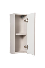 Badezimmer-Oberschrank Novira Kaschmir matt 20 × 57 × 18,9 cm mit 1 Tür – Ansicht 3