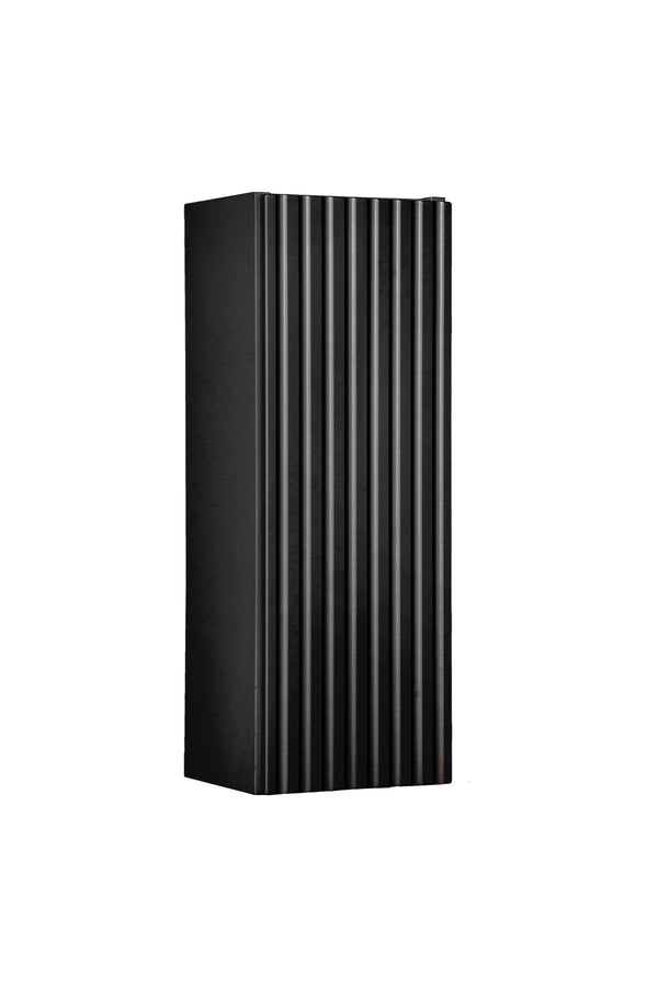 Badezimmer-Oberschrank Novira Schwarz matt 20 × 57 × 18,9 cm mit 1 Tür