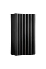 Badezimmer-Oberschrank Novira Schwarz matt 30 × 57 × 18,9 cm mit 1 Tür