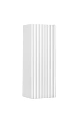 Badezimmer-Oberschrank Novira Weiß matt 20 × 57 × 18,9 cm mit 1 Tür