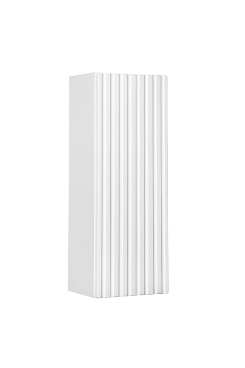 Badezimmer-Oberschrank Novira Weiß matt 20 × 57 × 18,9 cm mit 1 Tür